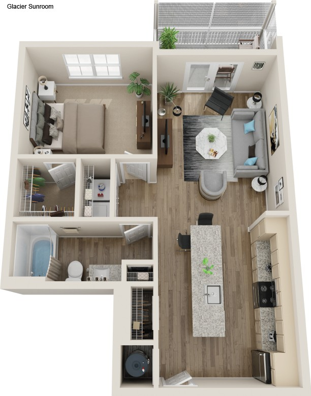 Glacier floor plan